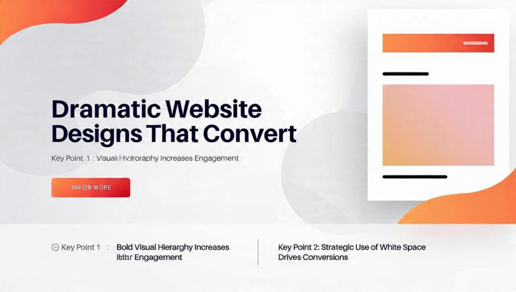 dramatic website designs that convert