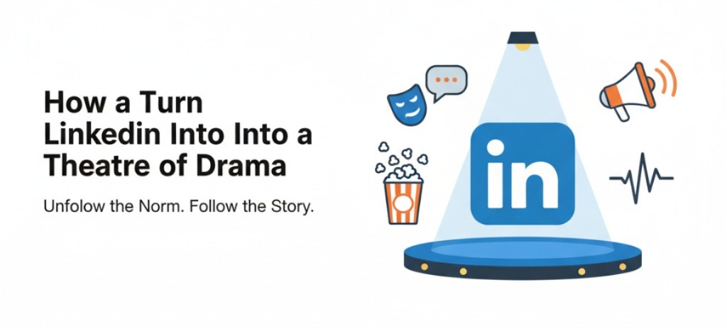 How to Turn LinkedIn Into a Theatre of Drama