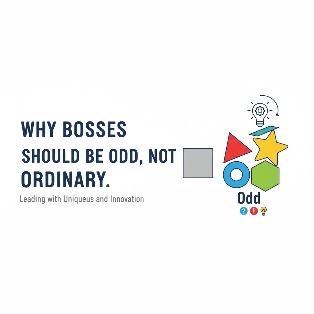Why Bosses Should Be Odd, Not Ordinary