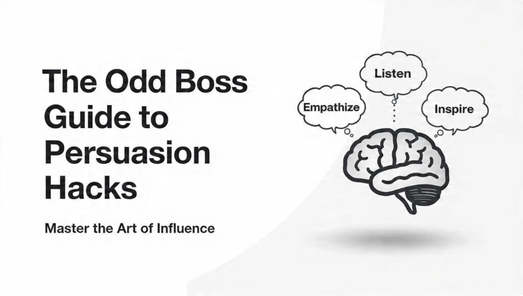 the odd boss guide to persuasion hacks